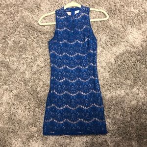 Blue lace dress